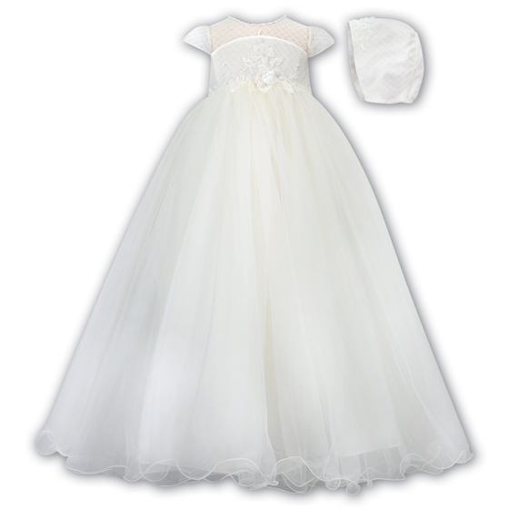 Sarah Louise Christening Gown & Bonnet - 001171